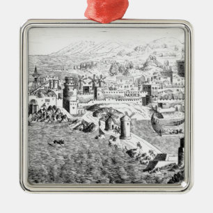 Adorno Metálico Mapa de la isla de Rodas