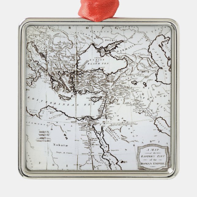 Adorno Metálico Mapa de la parte oriental del Imperio Romano (Frente)