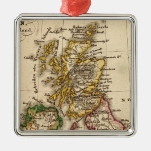 Adorno Metálico Mapa de las islas británicas