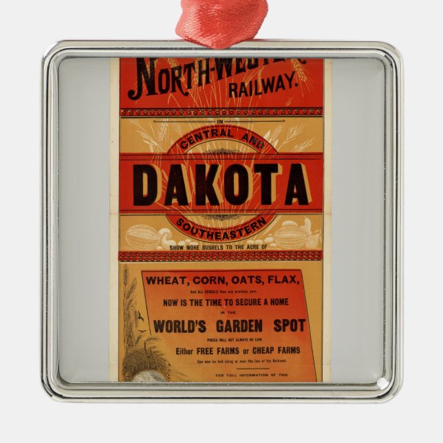 Adorno Metálico Mapa de las líneas ferroviarias de Chicago y North (Frente)