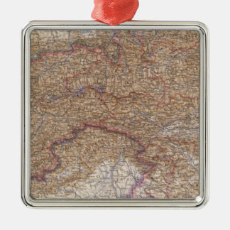 Adorno Metálico Mapa de las montañas en Austria