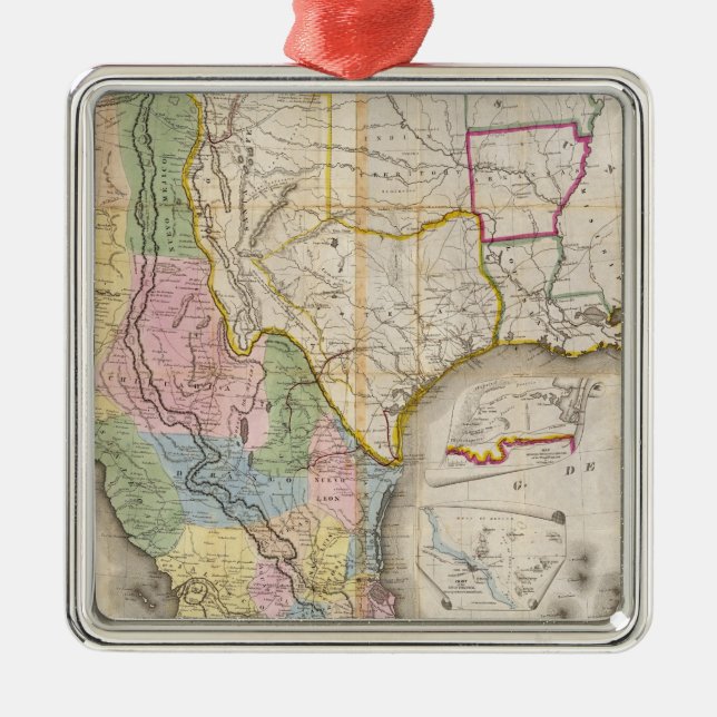 Adorno Metálico Mapa de los Estados Unidos de México (Frente)