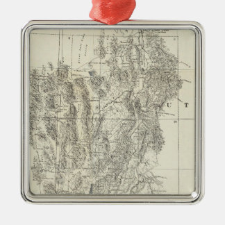 Adorno Metálico Mapa de Nevada, Utah y Arizona