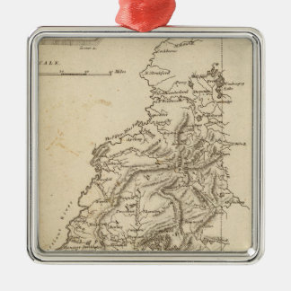 Adorno Metálico Mapa de New Hampshire por Arrowsmith