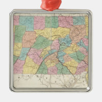 Mapa de New Jersey y de Pennsylvania