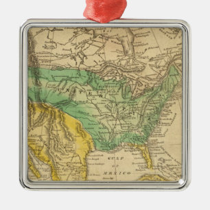 Adorno Metálico Mapa de Norteamérica por Worcester