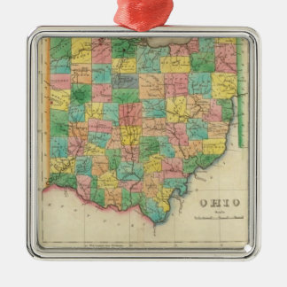 Adorno Metálico Mapa de Ohio