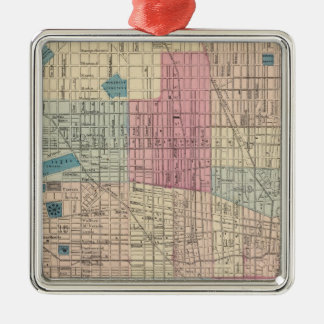 Adorno Metálico Mapa de Philadelphia, Pennsylvania