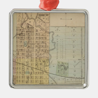 Adorno Metálico Mapa de Rochester, Minnesota