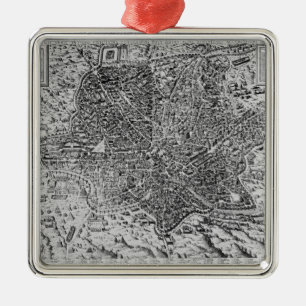 Adorno Metálico Mapa de Roma, 1579