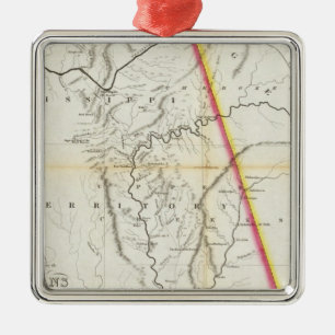 Adorno Metálico Mapa de Seat de la guerra entre los indios de The