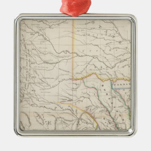 Adorno Metálico Mapa de Tejas