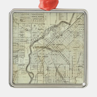Adorno Metálico Mapa de Thayer de Denver Colorado