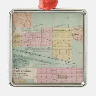 Adorno Metálico Mapa de Waseca, Minnesota
