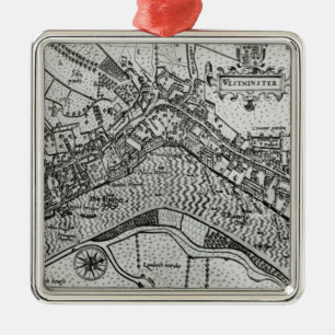 Adorno Metálico Mapa de Westminster del 'espéculo Britannia