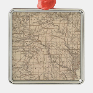 Adorno Metálico Mapa del atlas de Arkansas