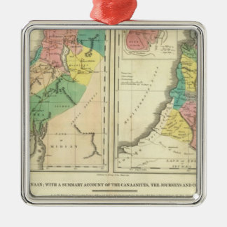 Adorno Metálico Mapa del atlas de Canaan - de Israel