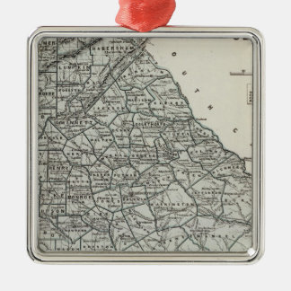 Adorno Metálico Mapa del Atlas de Georgia