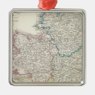 Adorno Metálico Mapa del atlas de Irlanda