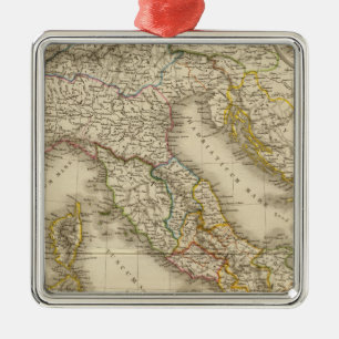 Adorno Metálico Mapa del atlas de Roma