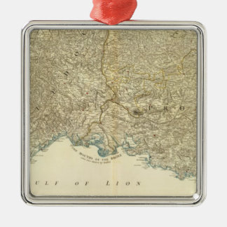 Adorno Metálico Mapa del Atlas de SE France