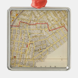 Adorno Metálico Mapa del atlas del Mt Vernon