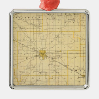 Adorno Metálico Mapa del condado de Boone