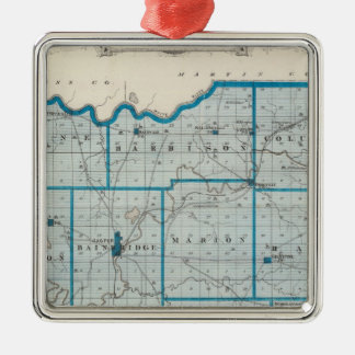 Adorno Metálico Mapa del condado de Dubois