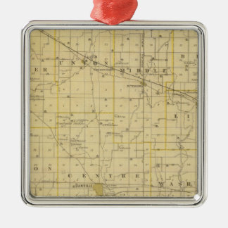 Adorno Metálico Mapa del condado de Hendricks