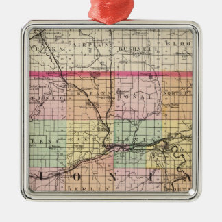 Adorno Metálico Mapa del condado de Ionia, Michigan