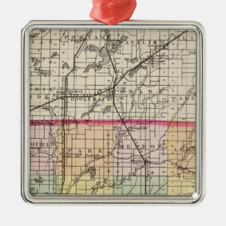 Adorno Metálico Mapa del condado de San José, Michigan