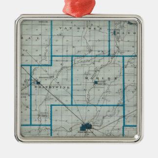 Adorno Metálico Mapa del condado de Shelby