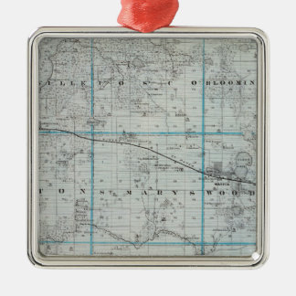 Adorno Metálico Mapa del condado de Waseca, Minnesota