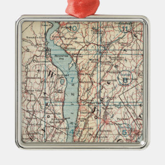 Adorno Metálico Mapa del condado de Westchester, Nueva York
