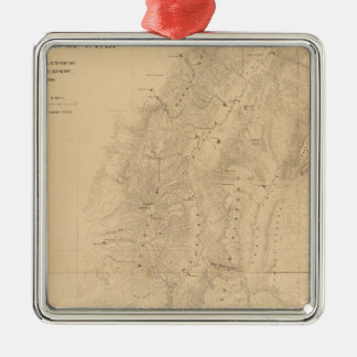 Adorno Metálico Mapa del distrito de las altas mesetas de Utah