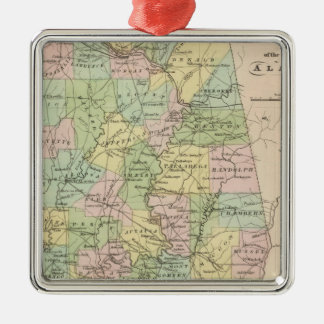 Adorno Metálico Mapa del estado de Alabama 2