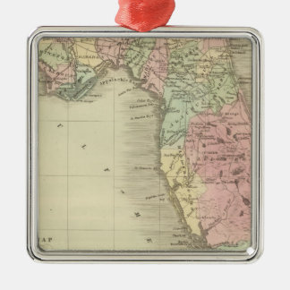 Adorno Metálico Mapa del estado de la Florida