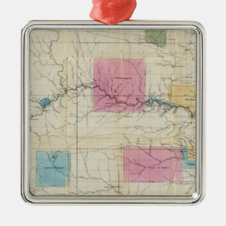Adorno Metálico Mapa del este de Kansas