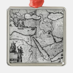 Adorno Metálico Mapa del imperio otomano
