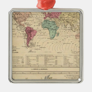 Adorno Metálico Mapa del mundo