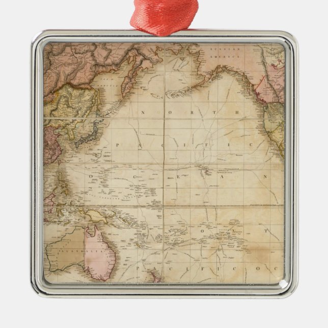 Adorno Metálico Mapa del mundo (Frente)