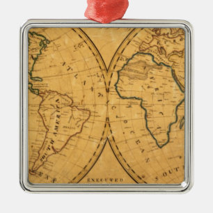 Adorno Metálico Mapa del mundo 5