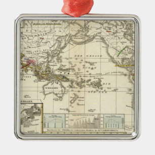 Adorno Metálico Mapa del mundo de enfermedades
