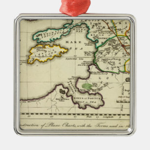 Adorno Metálico Mapa del mundo del espécimen del geographicarum d