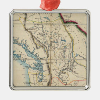 Adorno Metálico Mapa del territorio 2 de Oregon