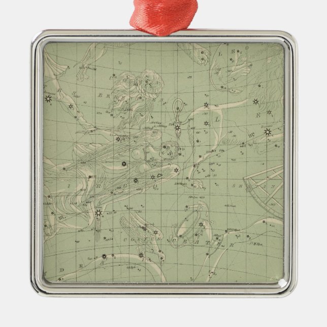 Adorno Metálico Mapa estrella (Frente)