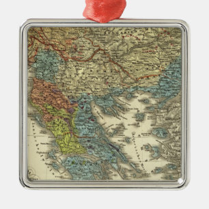 Adorno Metálico Mapa etnográfico del imperio otomano