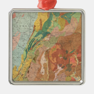 Adorno Metálico Mapa geológico de New Hampshire