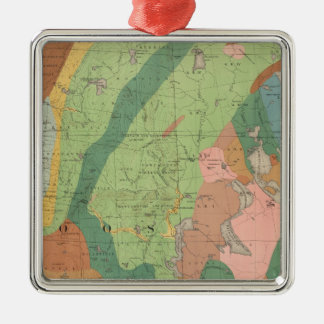 Adorno Metálico Mapa geológico de New Hampshire 5