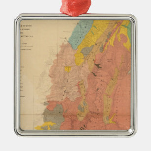 Adorno Metálico Mapa geológico de Utah